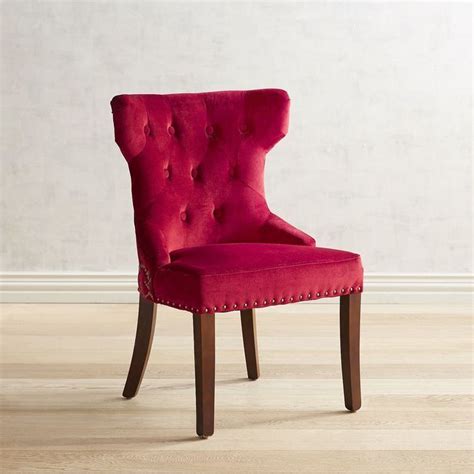 Shop now for our low price guarantee and expert service. Pier 1 Imports Hourglass Velvet Red Dining Chair | Red ...