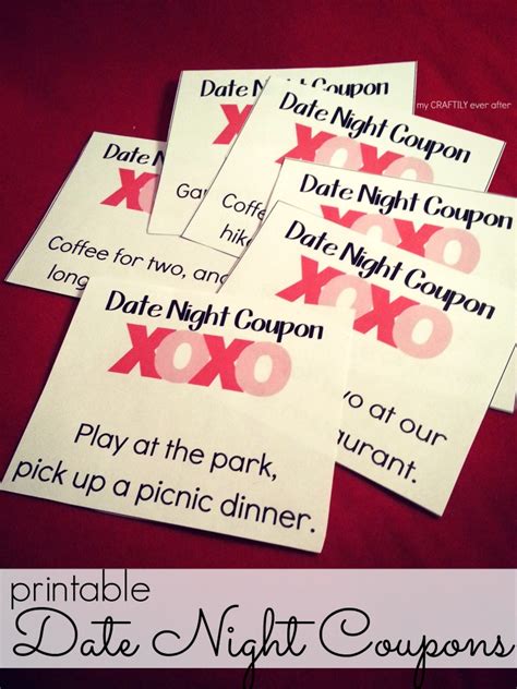 Printable Valentines Date Night Coupons My Craftily Ever After
