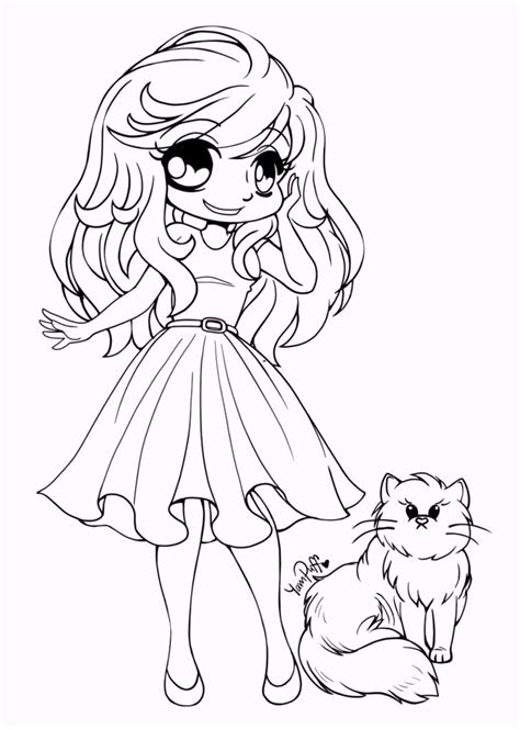 Our Collection Of Chibi Coloring Pages Features Some Cute Chibi