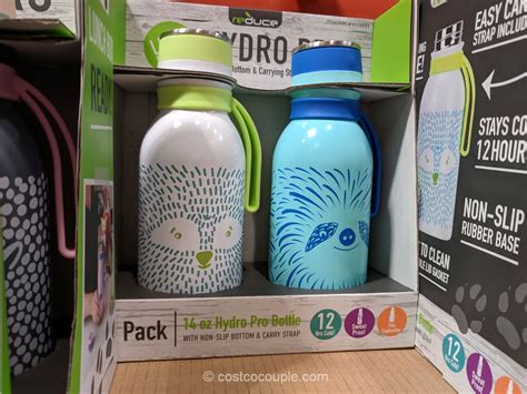 So, naturally, we had to try them all. Reduce Hydro Furry Friends Water Bottle