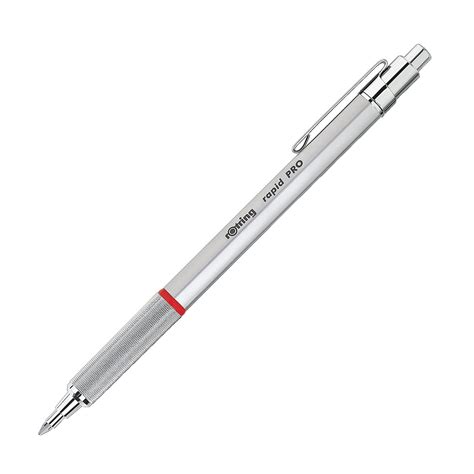 Rotring Rapid Pro Ballpoint Pen Chrome With Refill M Blue