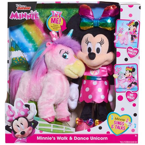 Minnie Mouse Minnie Walk And Dance Unicorn Feature Plush