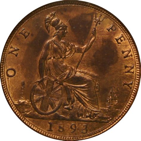 Penny 1893, Coin from United Kingdom - Online Coin Club