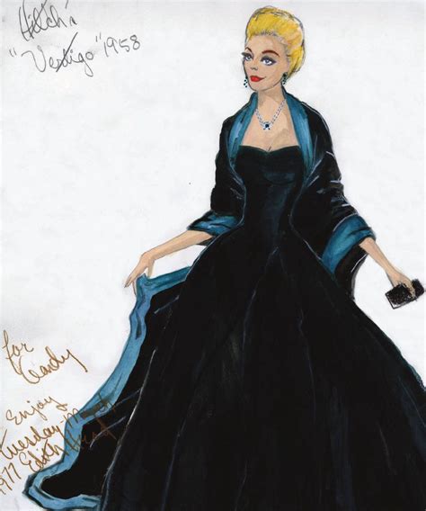 Hitchcock Gallery Image 8370 The Alfred Hitchcock Wiki Costume Design Sketch Edith Head