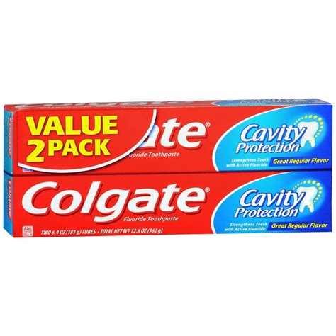 Colgate Cavity Protection Fluoride Toothpaste Regular Flavor 12 Oz