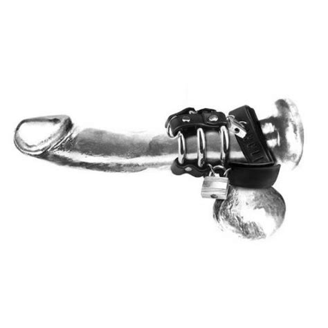 Locking Ball Stretcher C Ring And 3 Ring Cock Cage Sex Toys At Adult Empire