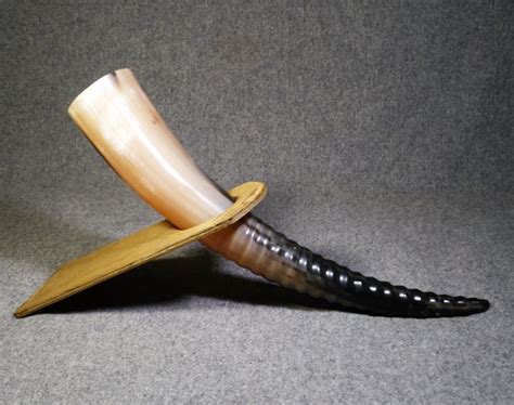 Drinking Horn Stand Wooden Small Very Practical In 2021 Drinking