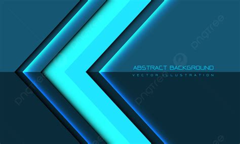 Abstract Blue Neon Arrow Direction Geometric With Blank Space Design