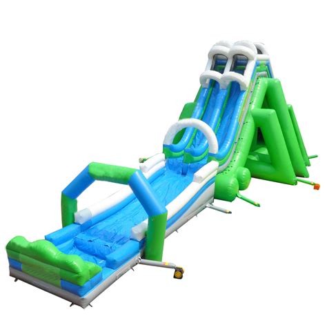 En14960 055mm Pvc Giant Water Toy Inflatable Water Slide For Adult China Inflatable Water