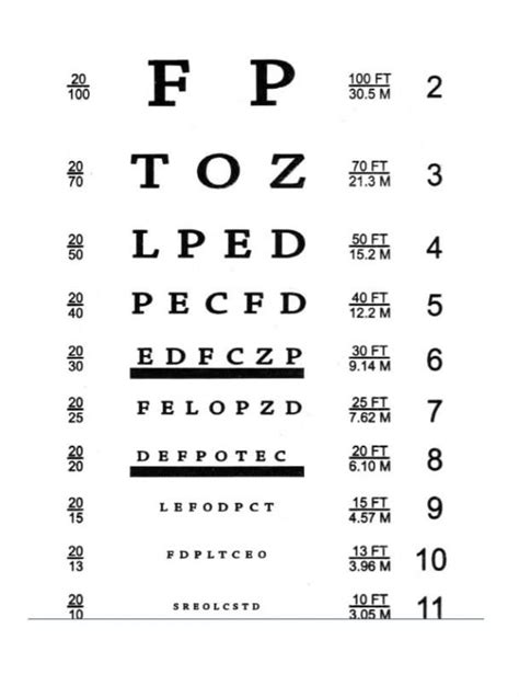 50 Printable Eye Test Charts Printabletemplates Eye Exam Chart Eye