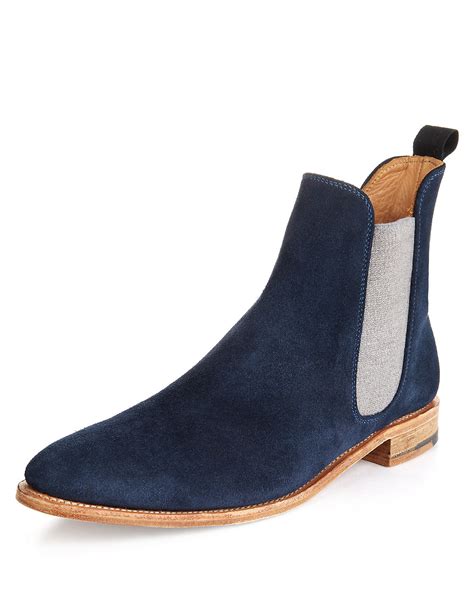 Widest selection of new season & sale only at lyst.com. Handmade mens chelsea boots, Men Fashion blue ankle-high ...