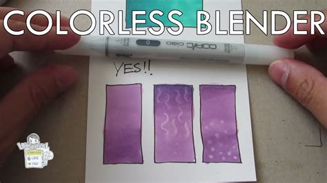 Use the following search parameters to narrow your results How to use Copic Colorless Blender 0 - YouTube