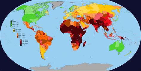 Oc Subnational Human Development Index Of The World In 1990 4974 X