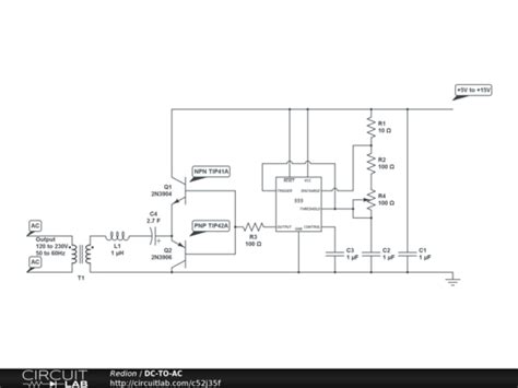 Schematic Of The Dc To Ac Inverter Circuit Circuit Diagram