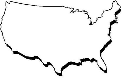 Clip Art United States Map Outline States United Clip Clipart State