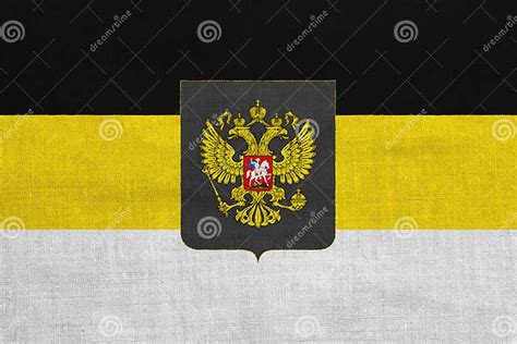 russian imperial flag with a double headed eagle the first official state flag of the russian