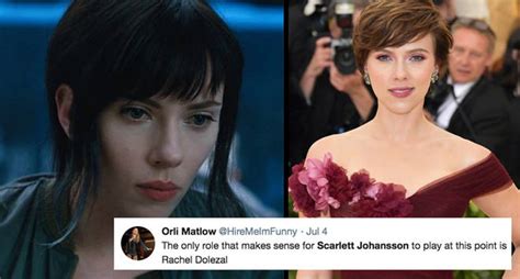 Glazer heard of the meme his filming caused, but was largely unfazed by it. Scarlett Johannson Playing Characters From Minority Groups ...