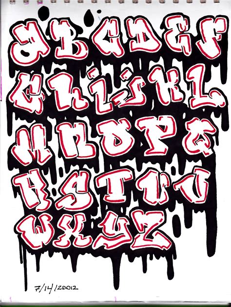 Graffiti Font | Graffiti lettering, Graffiti lettering fonts, Graffiti