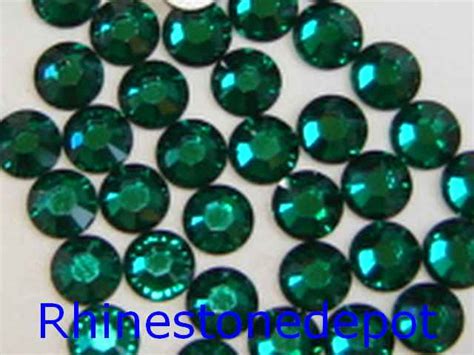 144 Pieces 7ss Emerald Swarovski Rhinestones Rhinestone Depot