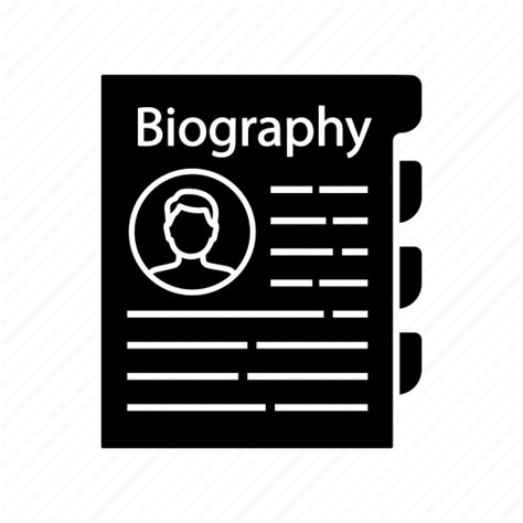 Bio Biography Cv File Personal Profile Resume Icon Download On