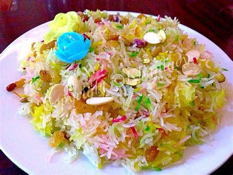 Zarda Sweet Rice Khan Lady Pakistani Dishes Pakistani Food