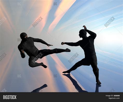 Two Ninja Fight Image And Photo Free Trial Bigstock