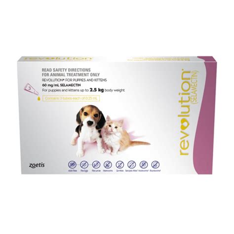Revolution works by penetrating the skin and entering your pet's bloodstream. FDA Approved Revolution For Puppies and Kittens 3s[Direct ...