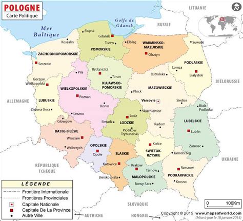 Carte de l'europe avec l'étymologie du mot ours dans les langues. Carte de la Pologne » Vacances - Arts- Guides Voyages