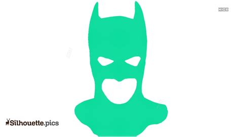 Batman Mask Silhouette Vector Silhouettepics