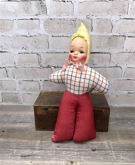 Vintage Samet And Wells Doll Pixie Doll With Pointed Hat Plush Etsy