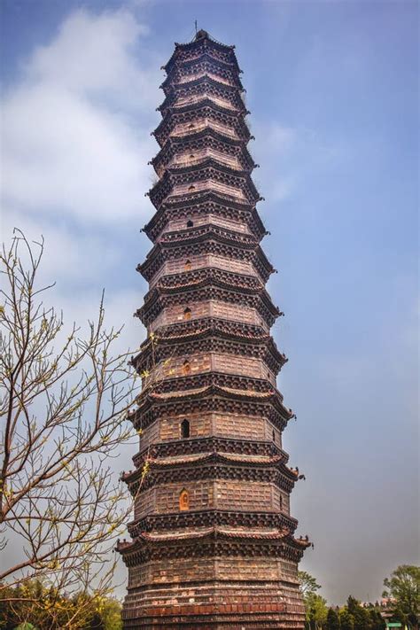 Ancient Iron Buddhist Pagoda Kaifeng Henan China Stock Photo Image Of