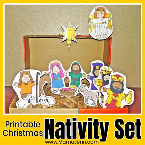 Easy To Make Printable Nativity Set To Engage Your Kids For Hours