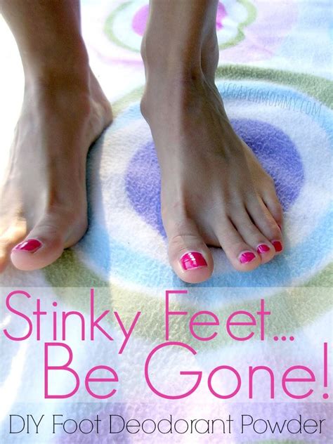 Feet can sweat considerably, especially during warmer months and when enclosed in synthetics or shoes. Stinky Feet...Be Gone! (DIY Foot Deodorant Powder Recipe) | Pronounce | Scratch Mommy