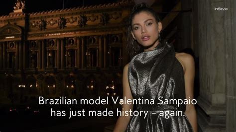 Valentina Sampaio Just Made History As Sports Illustrateds First