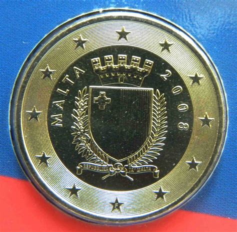 Malta Euro Coins Unc 2008 Value Mintage And Images At Euro Coinstv