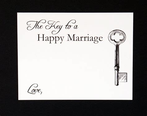 Marriage Advice Cards The Key To A Happy Marriage Rustic Etsy