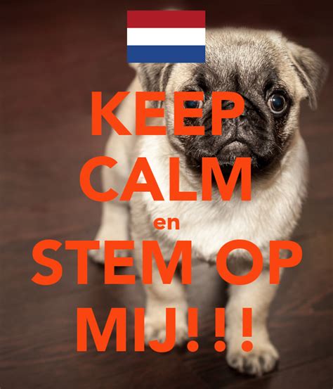 Keep Calm En Stem Op Mij Poster Luka Keep Calm O Matic