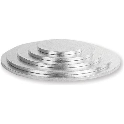 Silver Round Cake Boardsdrums Professional Quality Food Safe