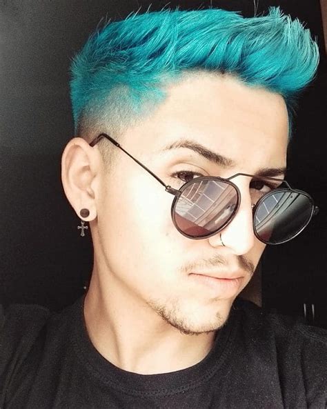 Metallic Blue Hair Dye For Men Deeper
