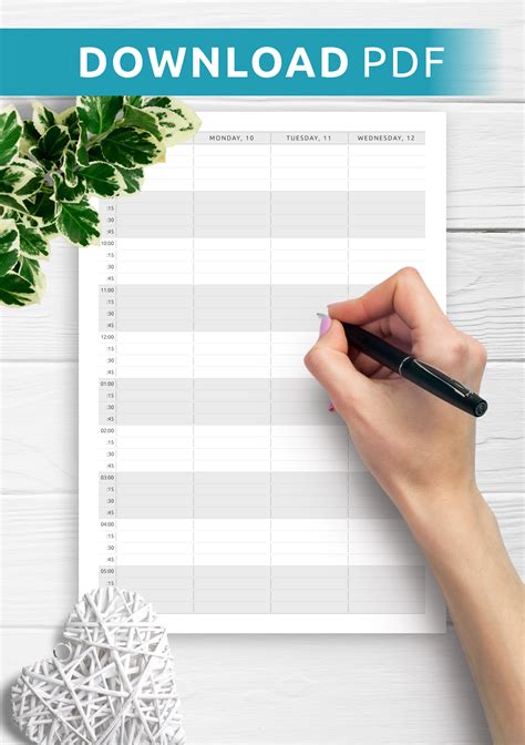 45 Printable Appointment Schedule Templates Appointment Calendars 5
