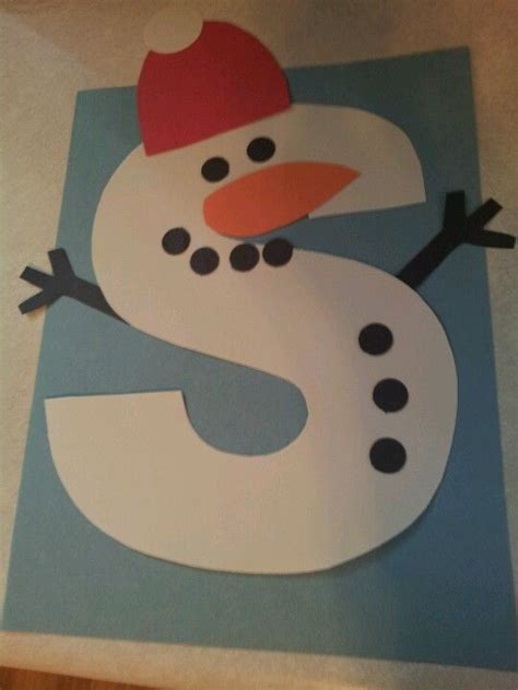 Letter S Snowman Preschoolalphabet Letter Ss