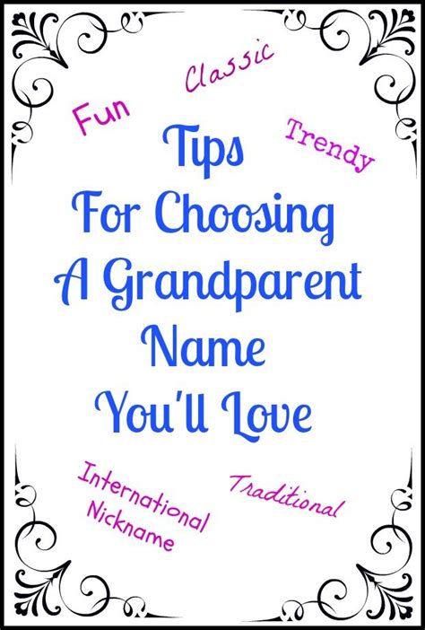 Tips For Choosing A Grandparent Name Youll Love Grandma Names