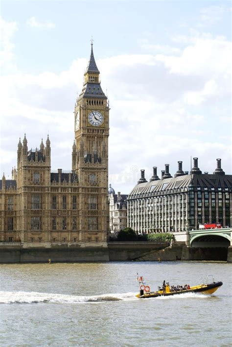 Big Ben Clock Tower Westminster Palace London England Stock Image