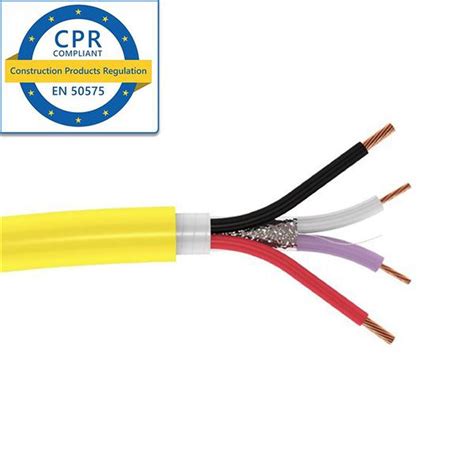 Scp Universal Control Cable 4 Core 2x 22awg 2x 16awg Yellow Dca