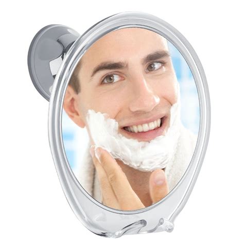 Probeautify 3x Magnifying Fogless Shower Mirror With Razor Hook Powerful Locking Suction Cup