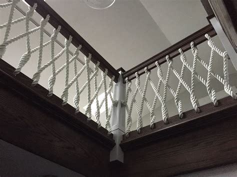Check spelling or type a new query. Nautical Rope Stair Railing for our coastal home | Stair ...