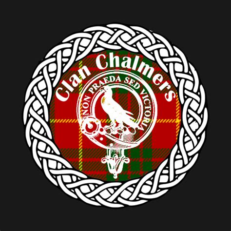 Clan Chalmers Surname Last Name Tartan Crest Badge