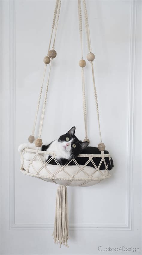 Purrfectly Cute Diy Cat Bed Using Macrame Cord Cuckoo4design