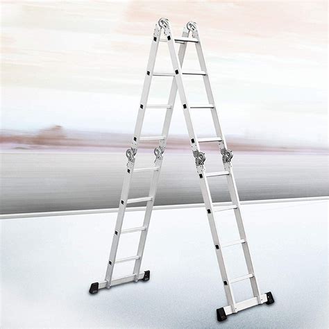 Zimtown 125ft 330lb Multi Purpose Step Platform Ladder Aluminum