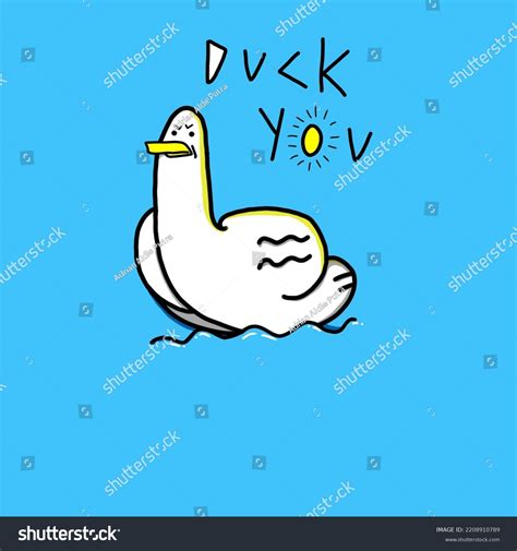 Duck Meme Duck Illustration Cartoon Stock Illustration 2208910789